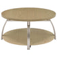 Dacre 3-piece Round Coffee and End Table Set Greige
