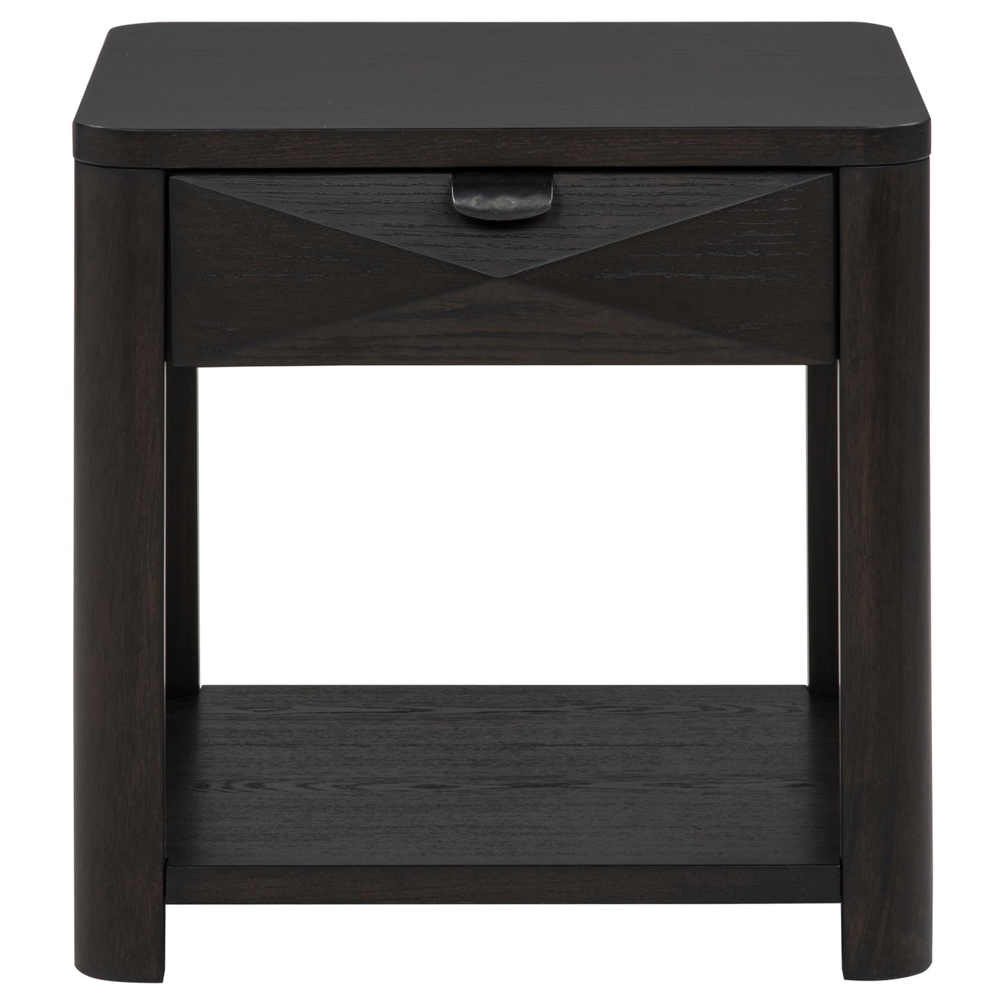 Marcelo Wood End Table with Drawer and Shelf Coffee