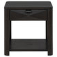 Marcelo Wood End Table with Drawer and Shelf Coffee