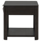 Marcelo Wood End Table with Drawer and Shelf Coffee