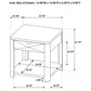 Marcelo Wood End Table with Drawer and Shelf Coffee