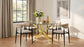 Bradbury Fabric Upholstered Dining Arm Chair Beige (Set of 2)