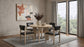 Kehoe Upholstered Dining Side Chair Black and Natural Oak (Set of 2)