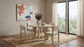Kehoe Upholstered Dining Side Chair Cream and Natural Oak (Set of 2)