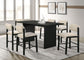 Kehoe Upholstered Counter Height Chair Cream and Black (Set of 2)