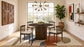Cullen Dining Side Chair Upholstered Seat Walnut (Set of 2)