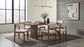 Decker 7-piece 82-inch Rectangular Dining Set Cream and Walnut