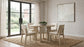 Redbridge Upholstered Side Chair Cream and Natural Oak (Set of 2)