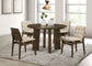 Redbridge Upholstered Side Chair Cream and Walnut (Set of 2)