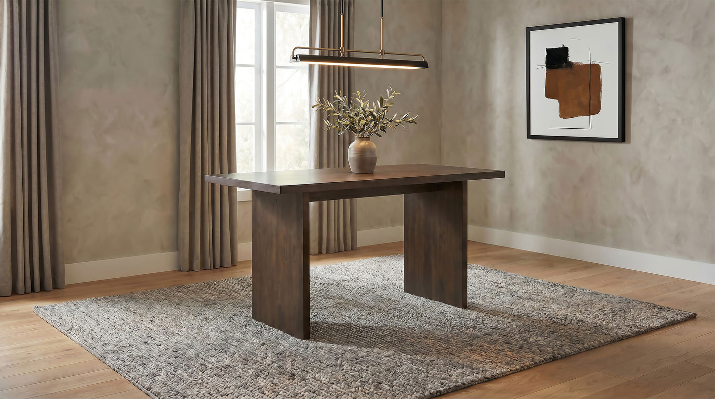Decker 70-inch Rectangular Wood Counter Height Dining Table Dark Walnut