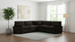 Collins Modular Armless Chair Chocolate Brown