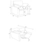 Collins Upholstered Power Recliner Chair Black