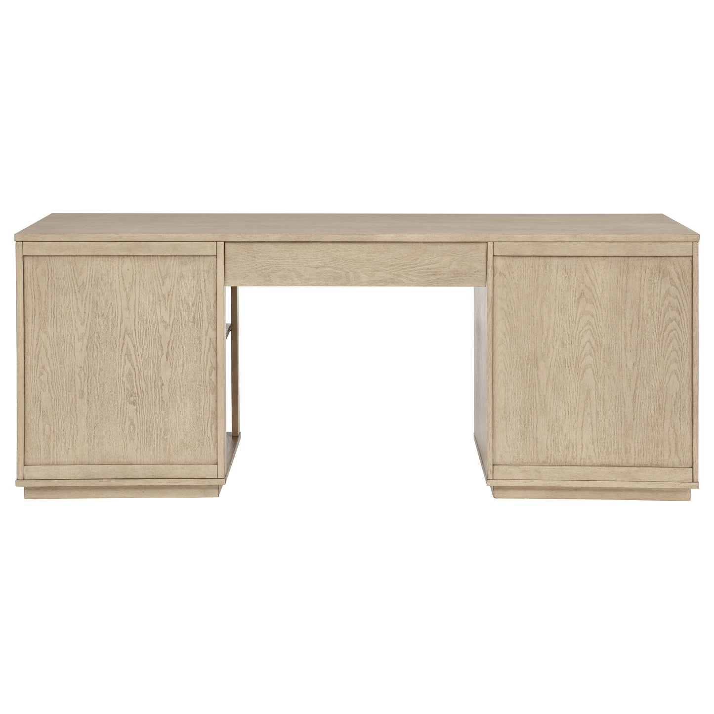 Harkes 75-inch 3-drawer Computer Desk with Adjustable Shelf Light Elm