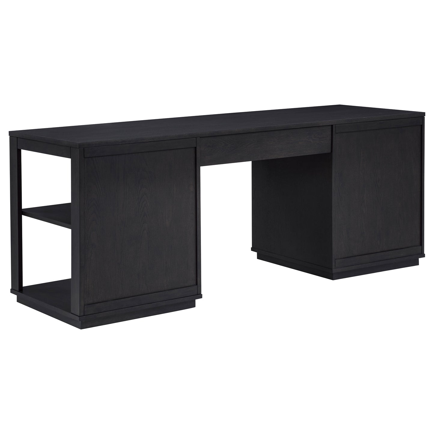 Harkes 75-inch 3-drawer Computer Desk with Adjustable Shelf Coffee Bean