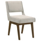 Galindo Upholstered Dining Side Chair Light Grey (Set of 2)