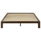 Gislen Full Easy Assembly Wood Platform Bed Walnut