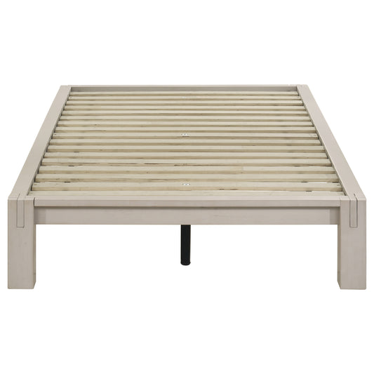 Gislen Twin Easy Assembly Wood Platform Bed White