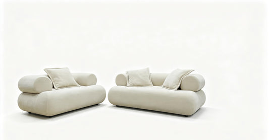 Eskola Chenille Accent Chair with Rounded Shelter Arms Ivory