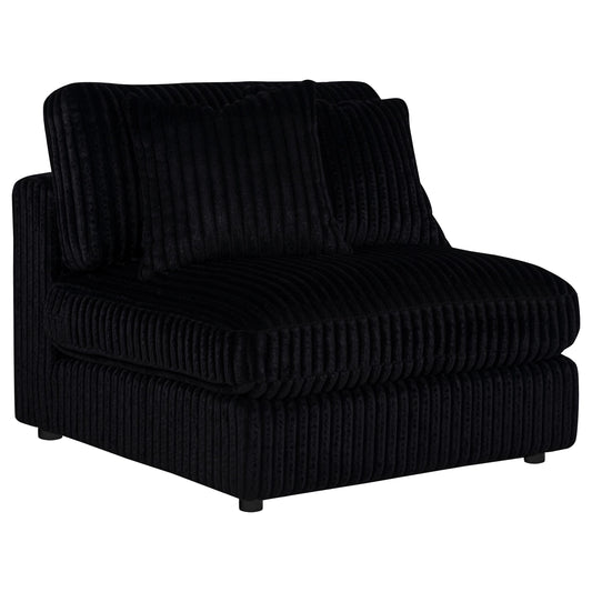 Blaine Upholstered Armless Chair Black
