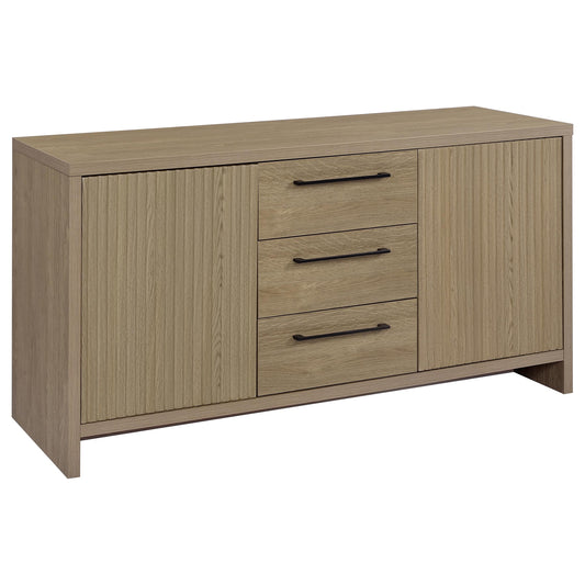 Amery 3-drawer Accent Storage Cabinet Console Latte