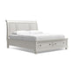 Robbinsdale California King Sleigh Bed with Storage with Mirrored Dresser