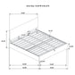 Reeves Upholstered Eastern King Lift-Top Storage Platform Bed Tan