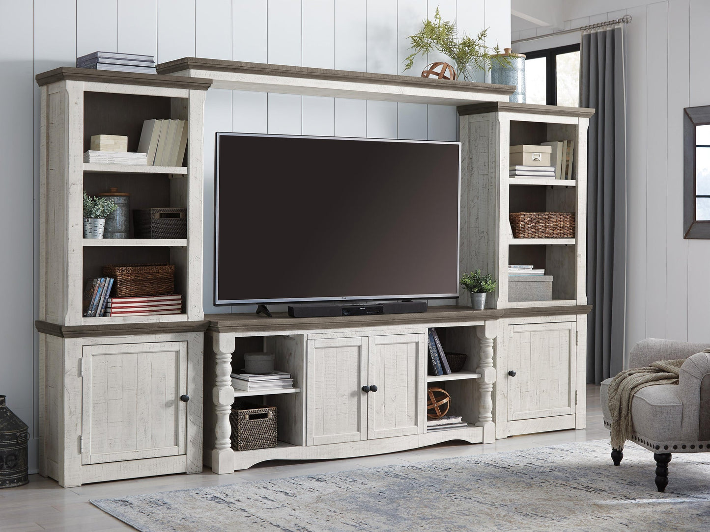 Ashley Express - Havalance 4-Piece Entertainment Center