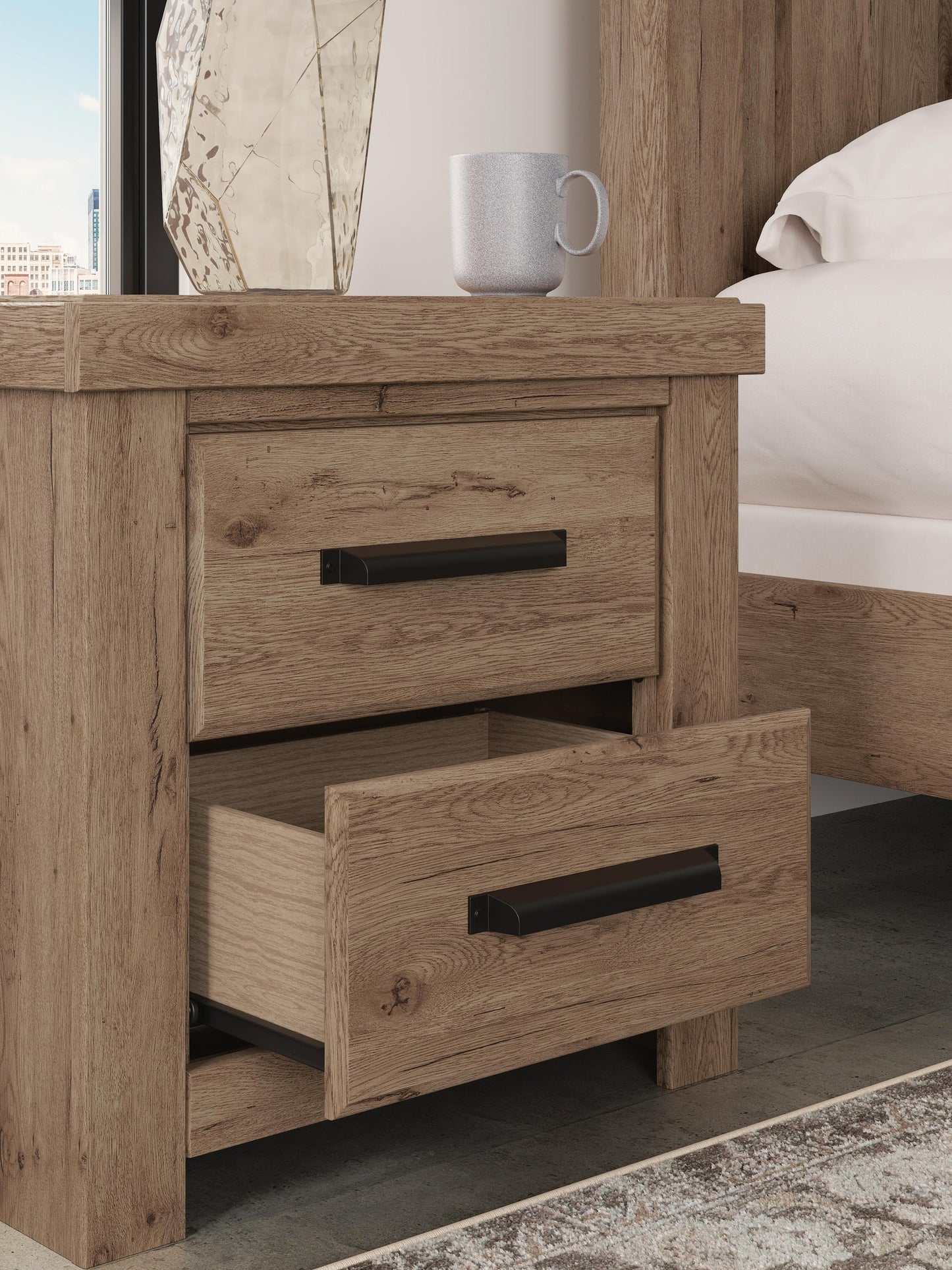 Ashley Express - Oliandon Two Drawer Night Stand
