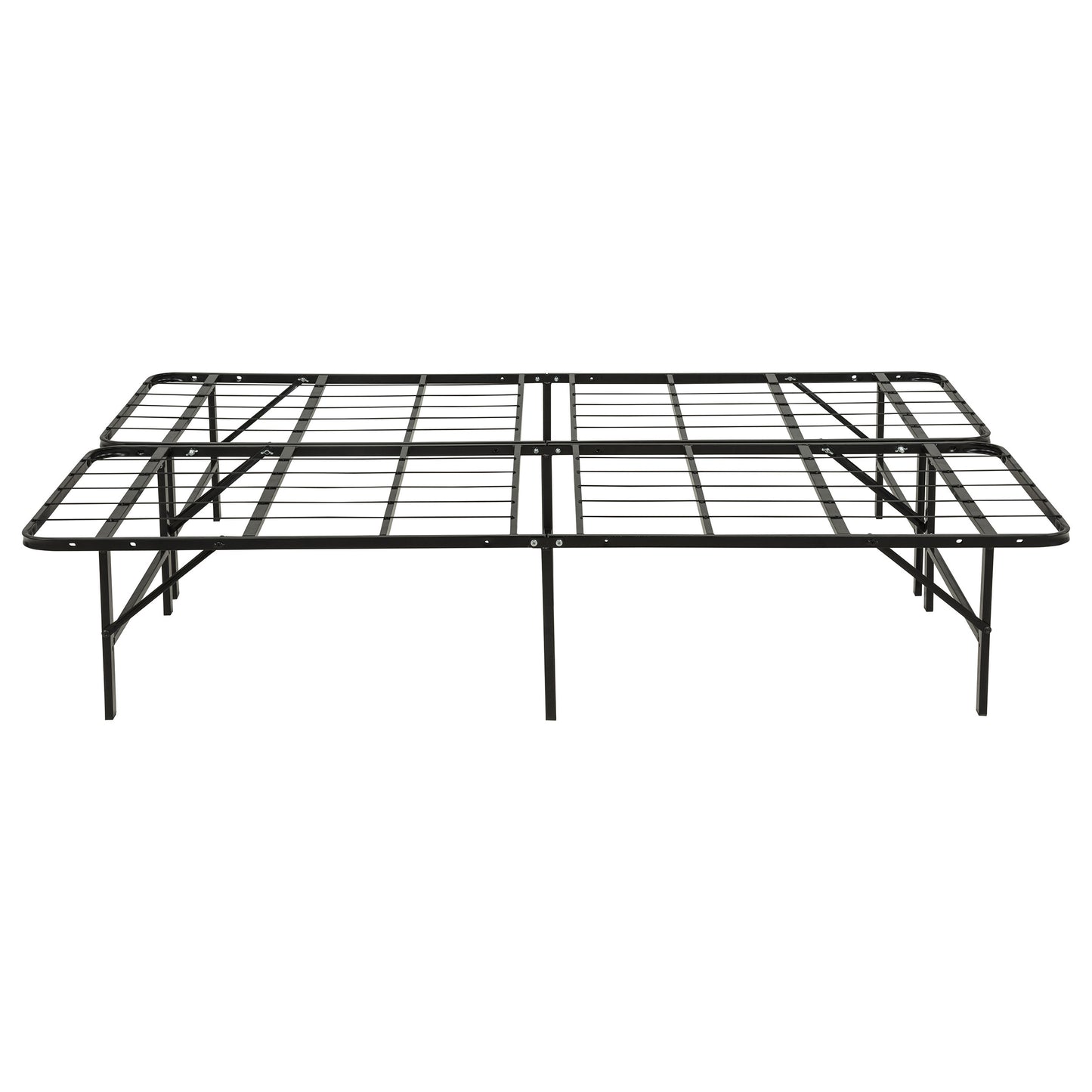 Kramer Full Folding Metal Platform Bed Frame Black