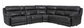 U70696 Leather 6 Pc Sectional