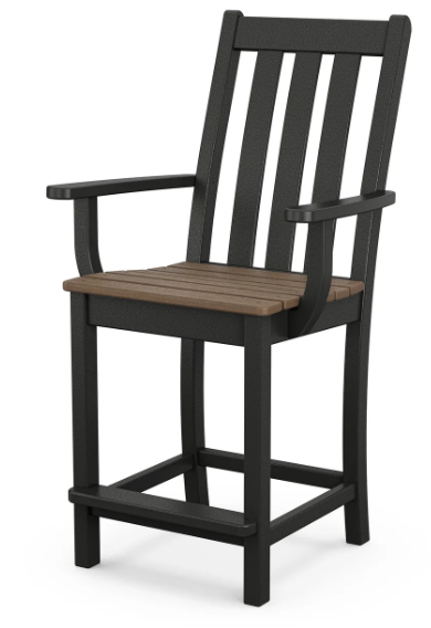 Vineyard Counter Side and Arm Chair Two Tone