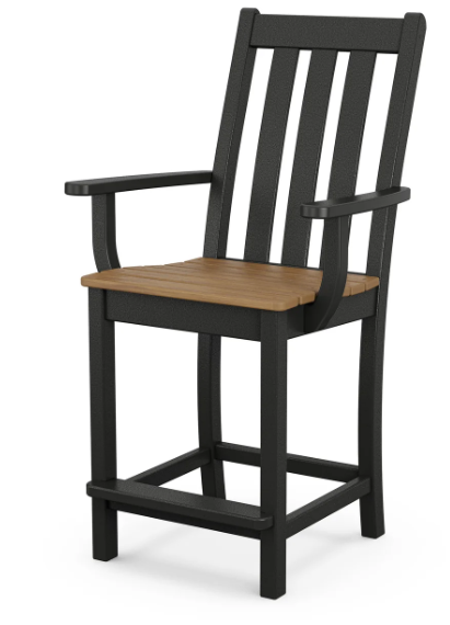 Vineyard Counter Side and Arm Chair Two Tone