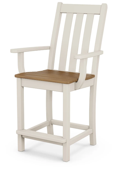 Vineyard Counter Side and Arm Chair Two Tone