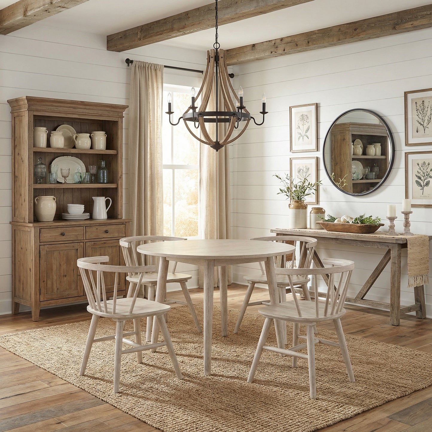 Willow 5pc 42" Round Dining Set