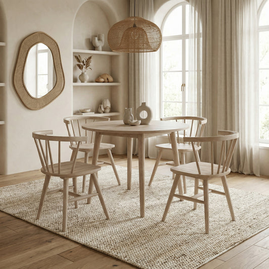 Willow 5pc 42" Round Dining Set