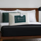 CBD Zoned Dough pillow with a natural cotton cover and a label indicating it is infused with CBD oil.